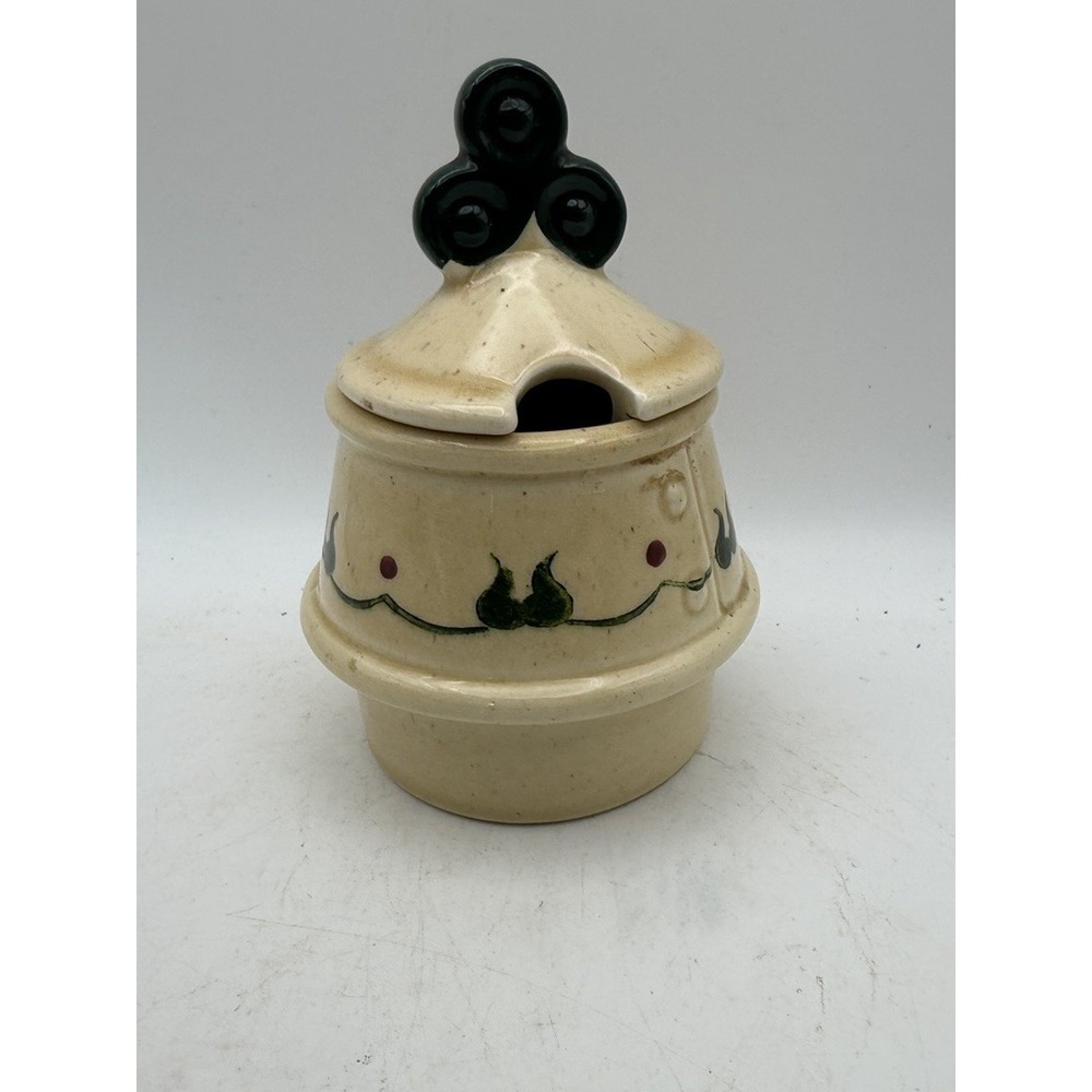 Metlox Poppytrail Homestead Provincial Jam Mustard Pot Jar Lid California